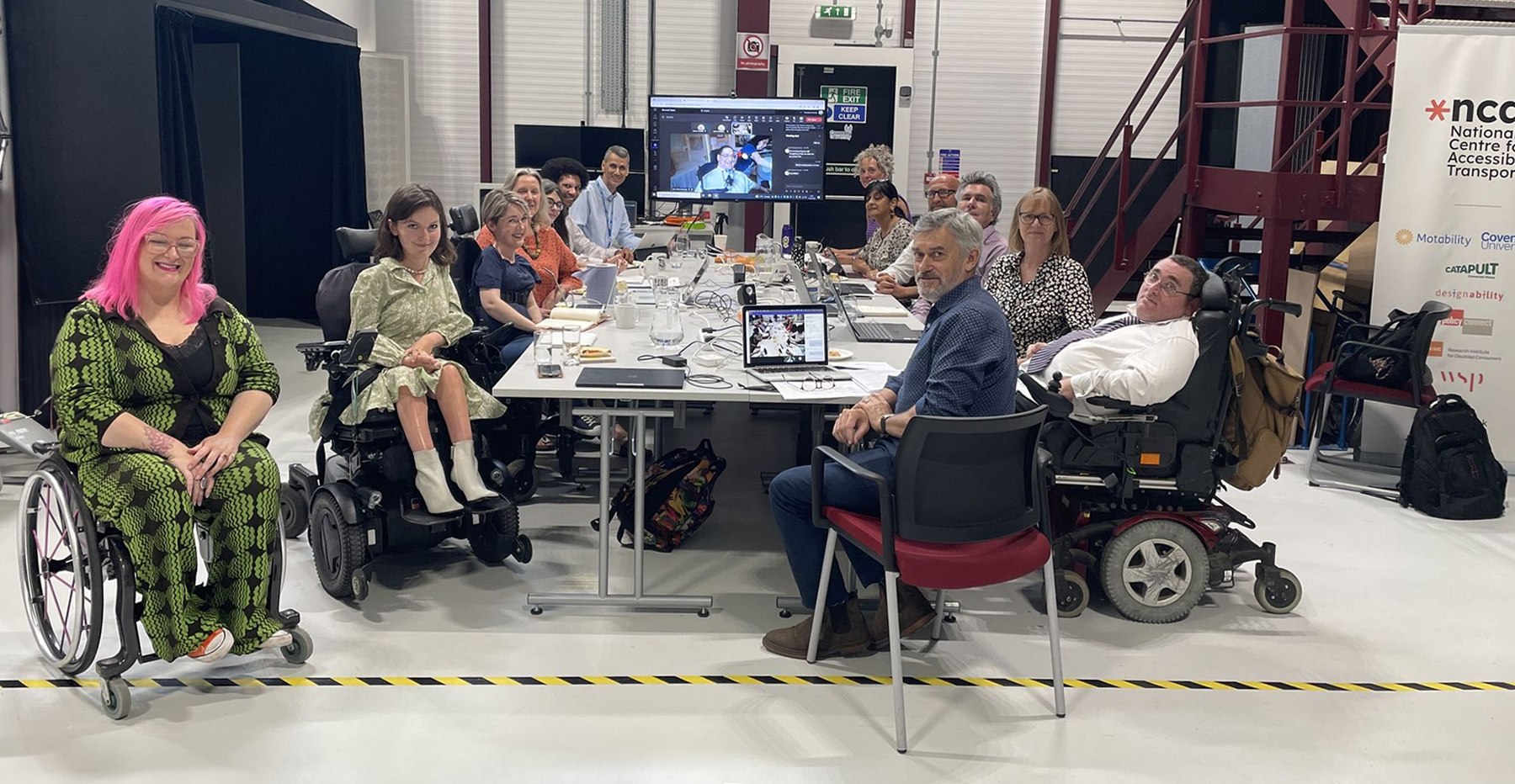 the ncat board members sat around a table